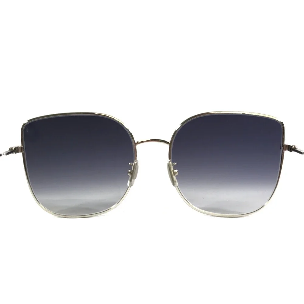 Celine Sunglasses CL40174U 16W Silver Cat Eye Frames w Gradient Dark Gray Lenses